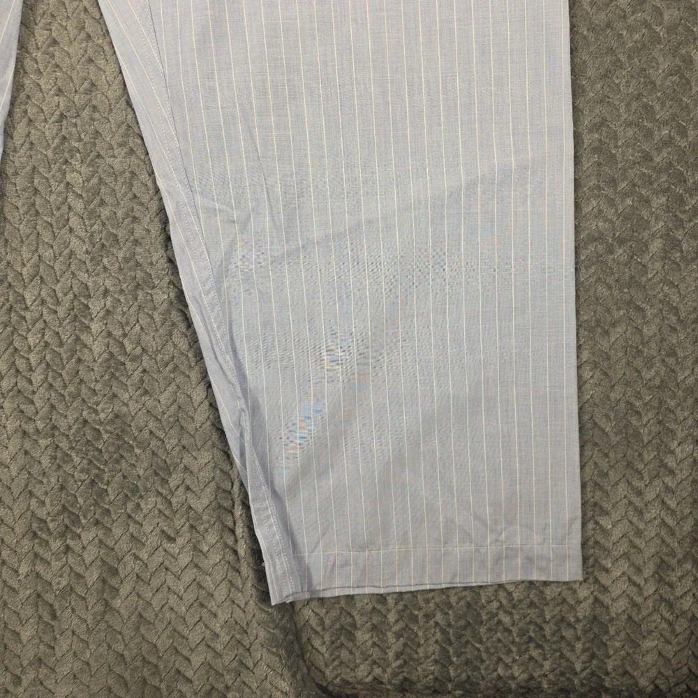 Vintage Polo Ralph Lauren Luxury Sleepwear Pajama Set Mens Small Blue Pinstripe
